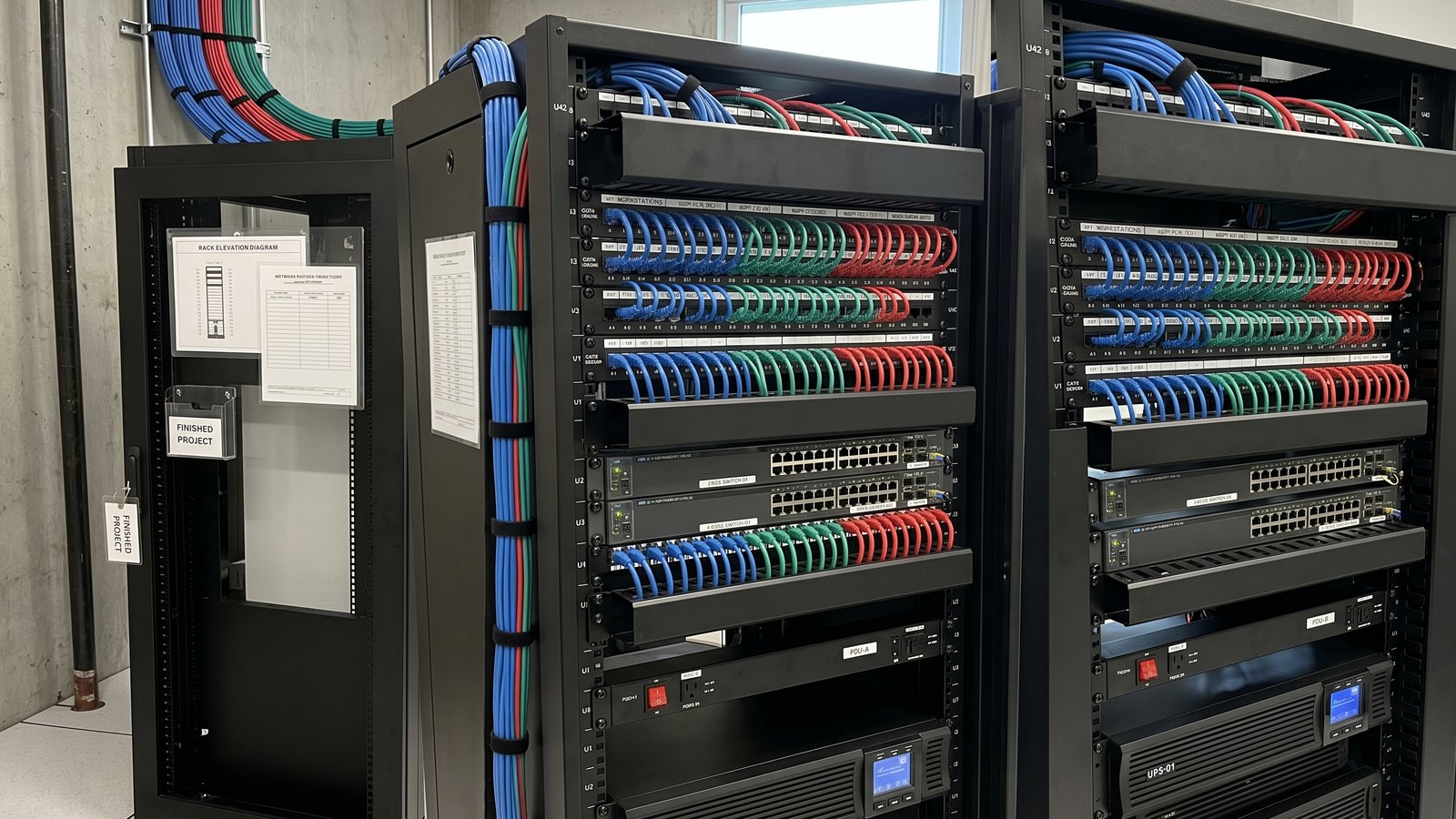 Structured data cabling project example